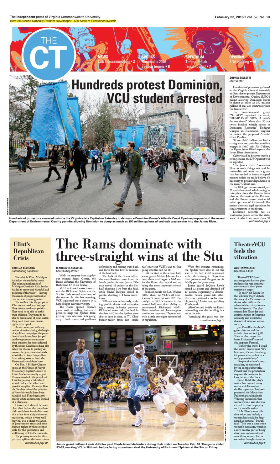 The Commonwealth Times; February 22, 2016 by VCU Student Media Center -  Issuu