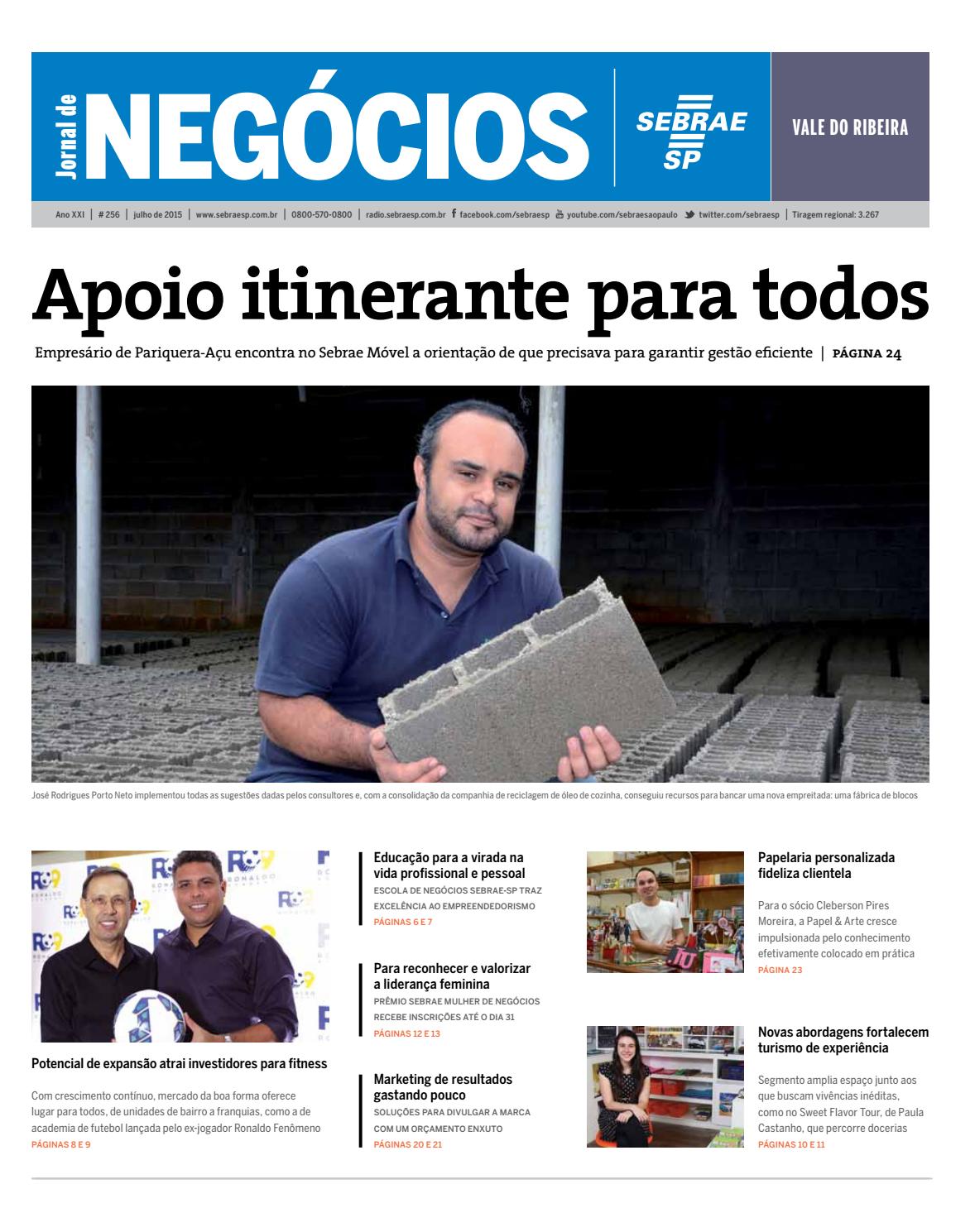 Jornal De Neg Cios Sebrae Sp Julho De 2015 Vale Do Ribeira E Jornal De Neg Cios Sebrae Sp Julho De 2015 Vale Do Ribeira E