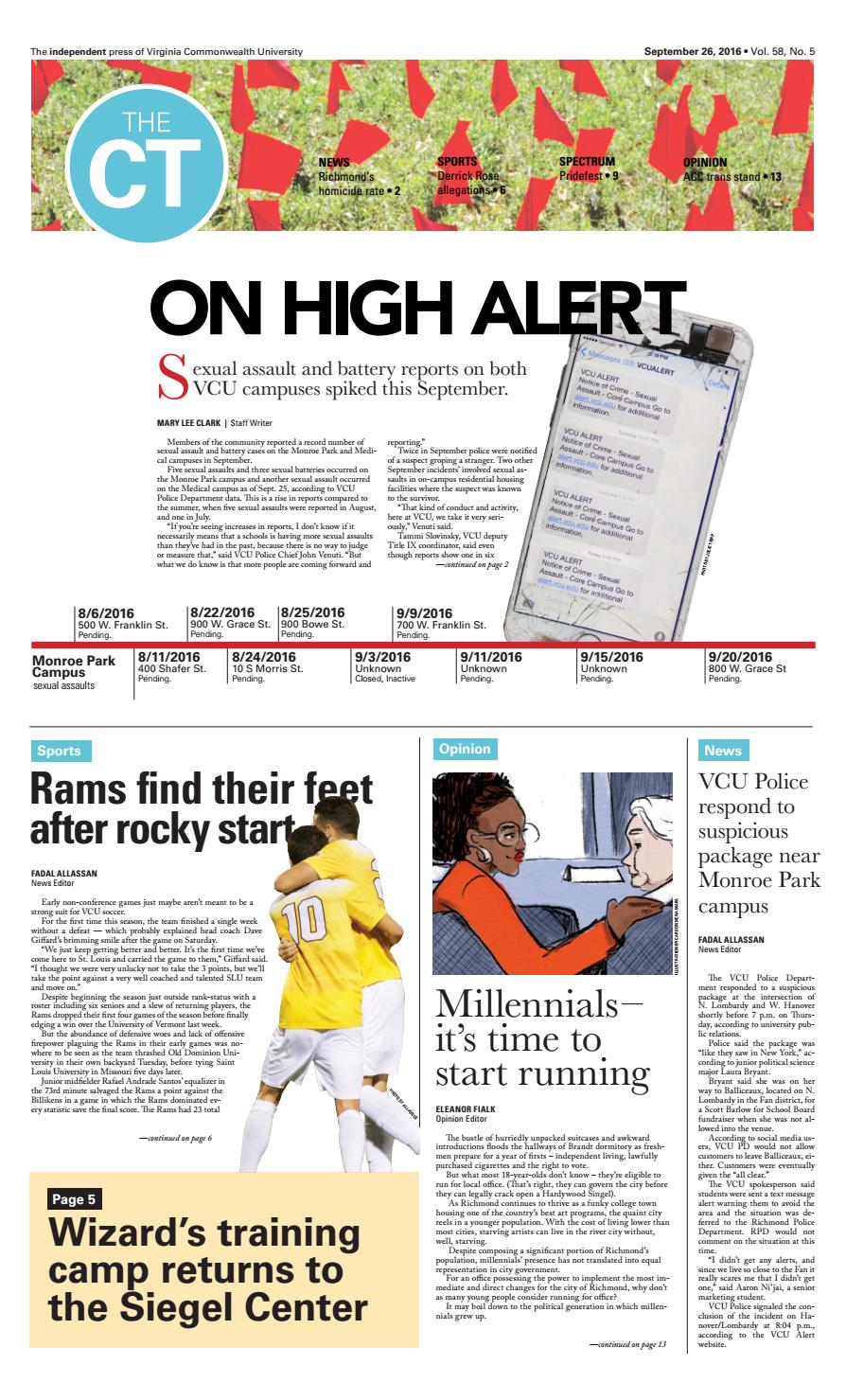 The Commonwealth Times; September 26, 2016 by VCU Student Media Center