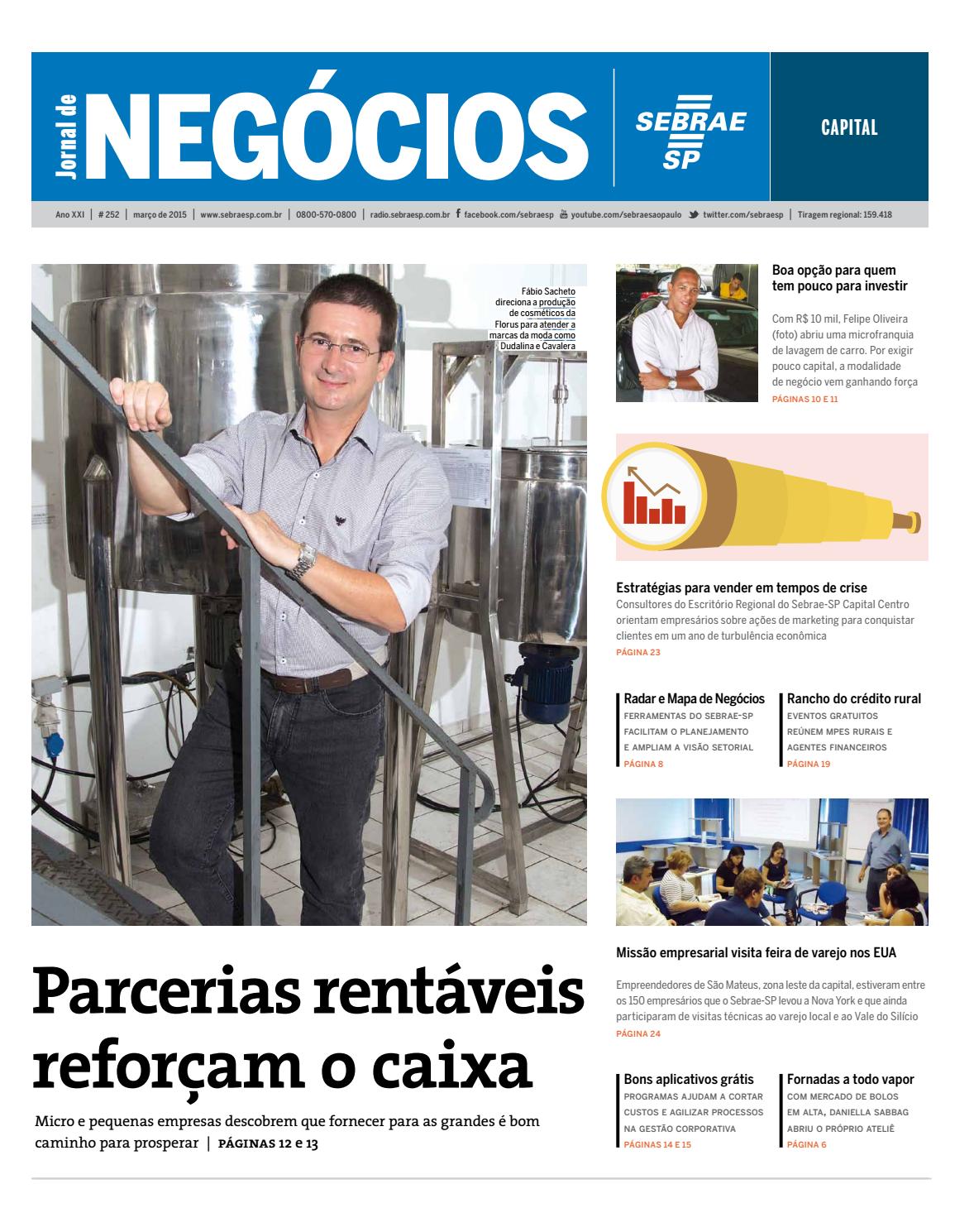 Jornal De Neg Cios Sebrae Sp 01 De Mar O De 2015 S O Paulo By Jornal De Neg Cios Sebrae Sp 01 De Mar O De 2015 S O Paulo By