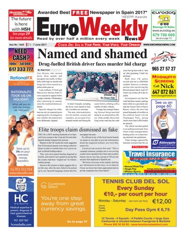 Euro Weekly News - Costa del Sol 1 - 7 June 2017 Issue 1665 by Euro Weekly  News Media S.A. - Issuu