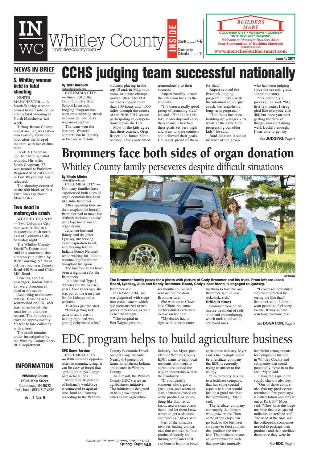 INWhitley County June 1, 2017 by KPC Media Group Issuu