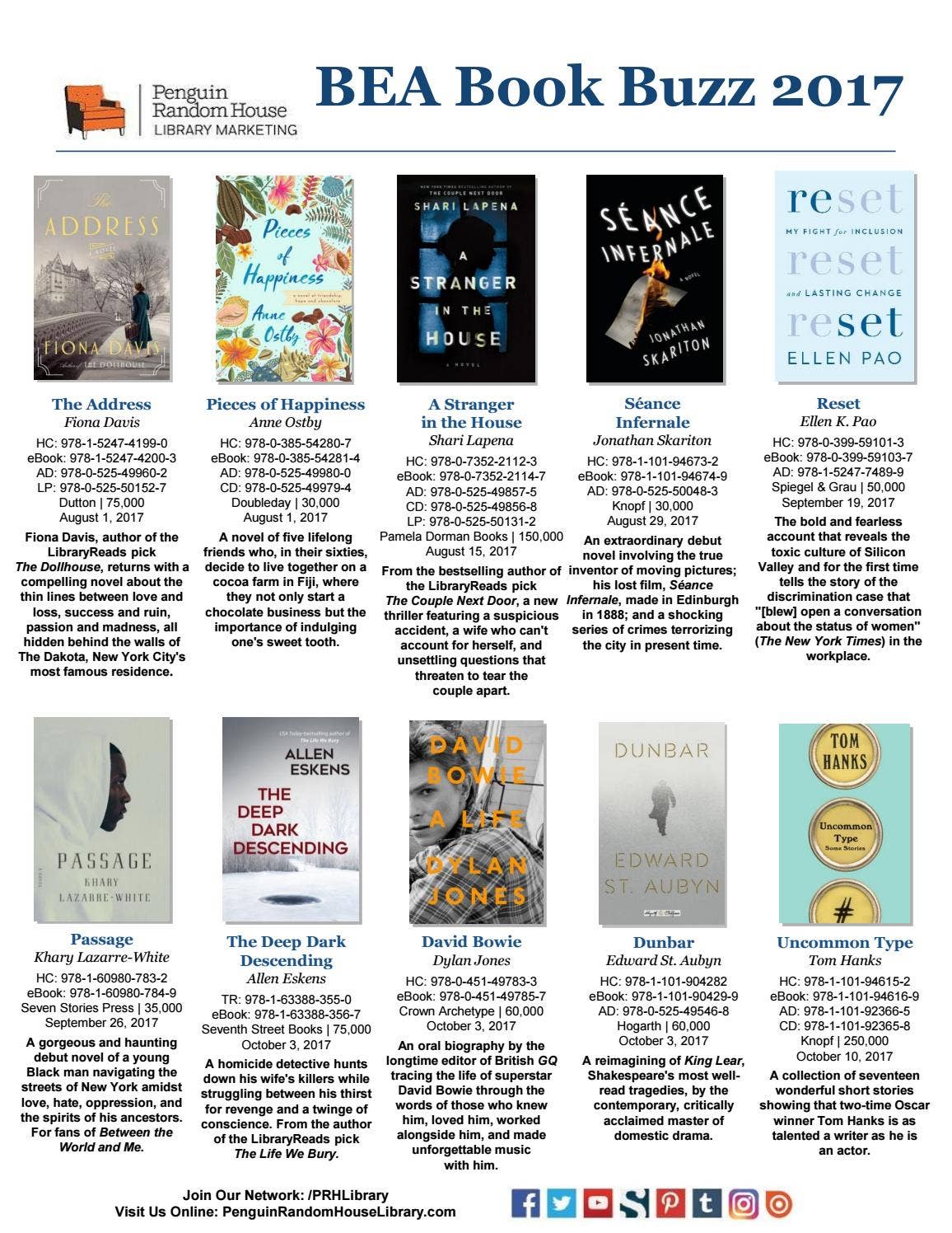 PRH Library Buzz Handout by PRH Library - Issuu
