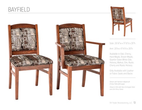 E & G Amish Furniture 2017 RH Yoder 椅 目录 / Dining Chairs / E&G Amish 家具 第 13 页