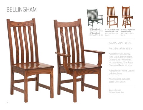 E & G Amish Furniture 2017 RH Yoder 椅 目录 / Dining Chairs / E&G Amish 家具 第 14 页