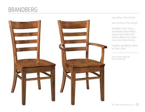 E & G Amish Furniture 2017 RH Yoder 椅 目录 / Dining Chairs / E&G Amish 家具 第 21 页
