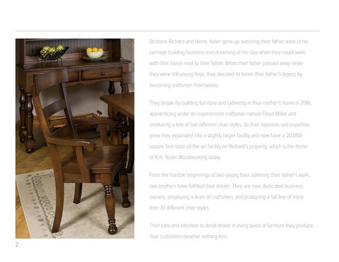 E & G Amish Furniture 2017 RH Yoder 椅 目录 / Dining Chairs / E&G Amish 家具 第 2 页
