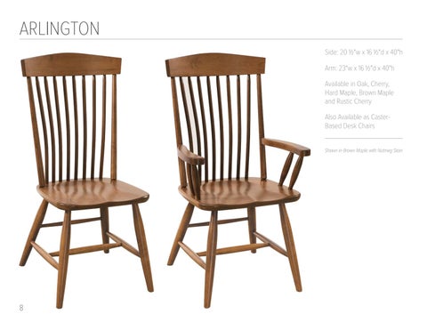 E & G Amish Furniture 2017 RH Yoder 椅 目录 / Dining Chairs / E&G Amish 家具 第 8 页