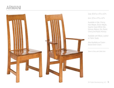 E & G Amish Furniture 2017 RH Yoder 椅 目录 / Dining Chairs / E&G Amish 家具 第 9 页
