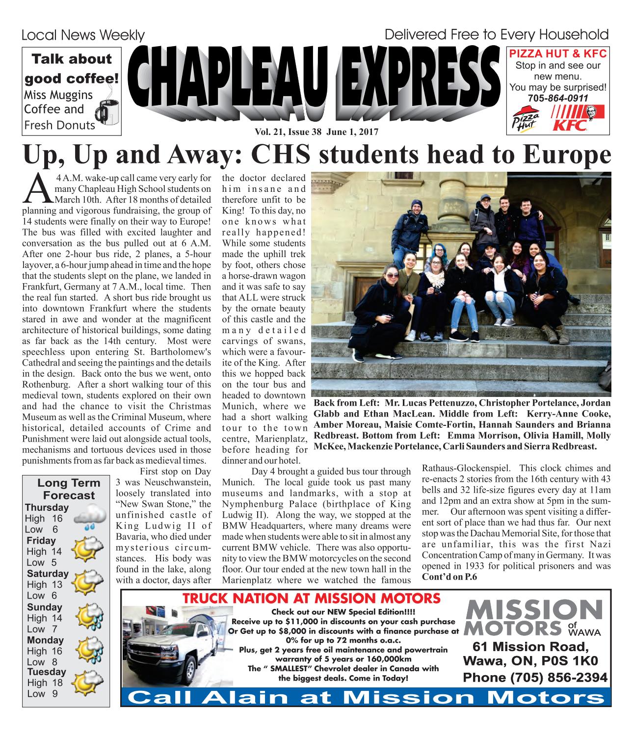 06012017 June 01 2017 by The Chapleau Express Issuu