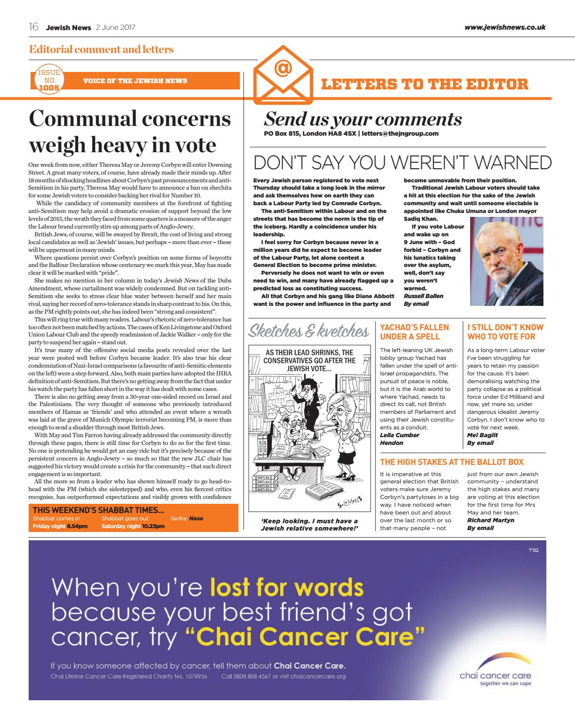 Jewish News issue 1005 by Jewish News Issuu