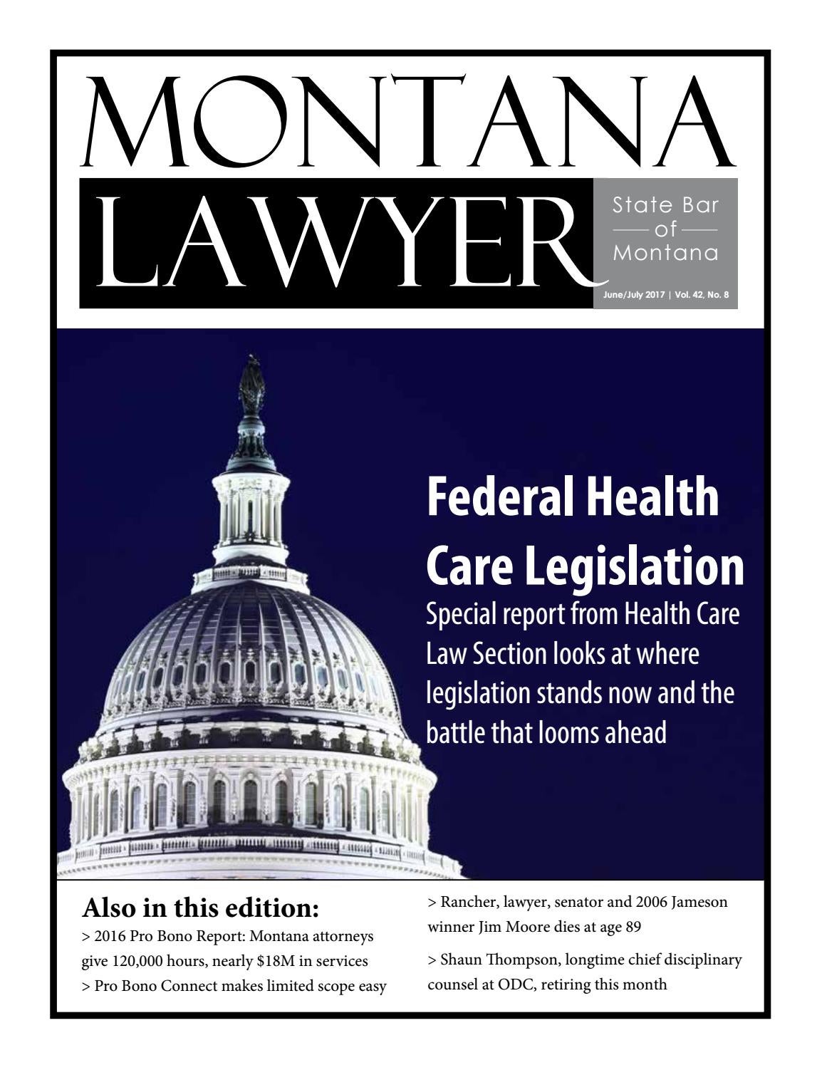 June 2017 mt lawyer web by State Bar of Montana Issuu