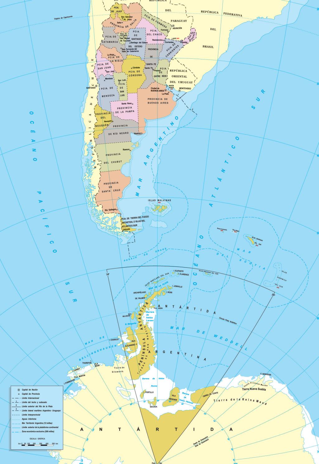 Mapa República Argentina - Político - Ana y Elías by Editorial ACES - Issuu