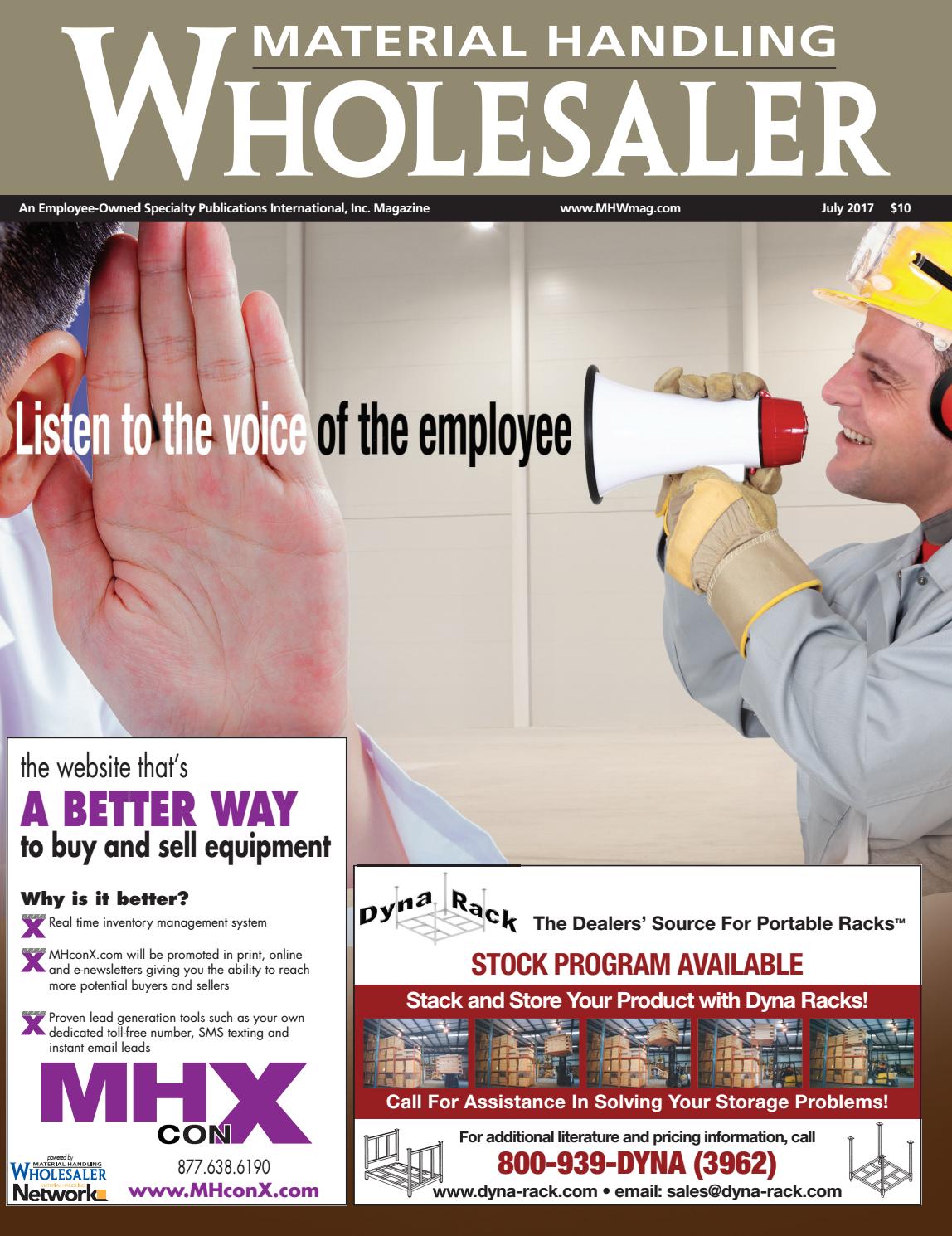 July 2017 Material Handling Wholesaler by Material Handling Wholesaler
