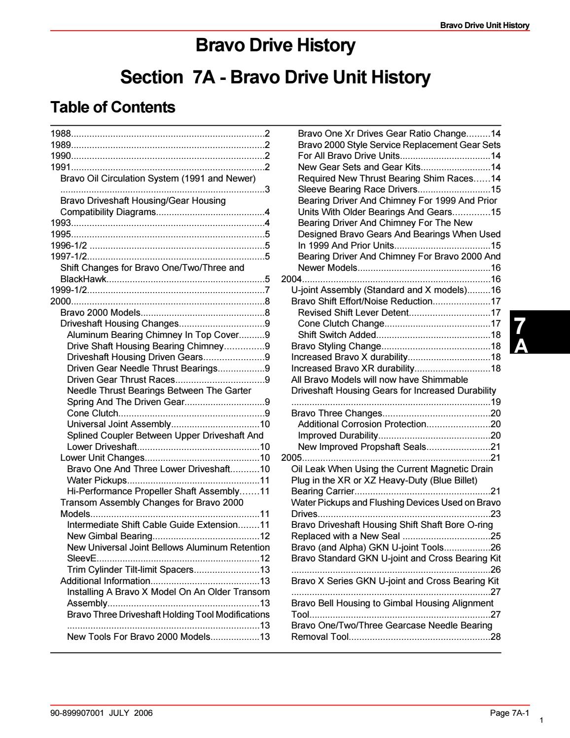 Mercruiser Bravo History MPD by MARINE PARTS DIRECT Issuu