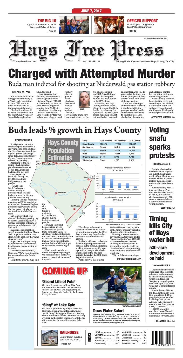 June 7, 2017 Hays Free Press by Hays Free Press/News-Dispatch - Issuu