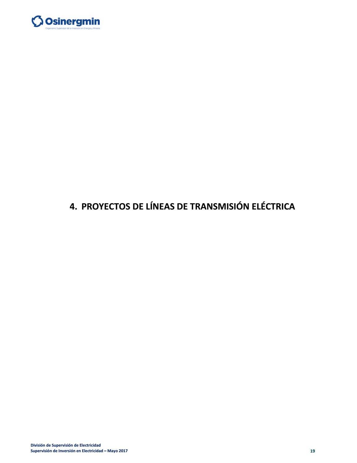 Proyectos relevantes de generación y transmisión de energía en ...