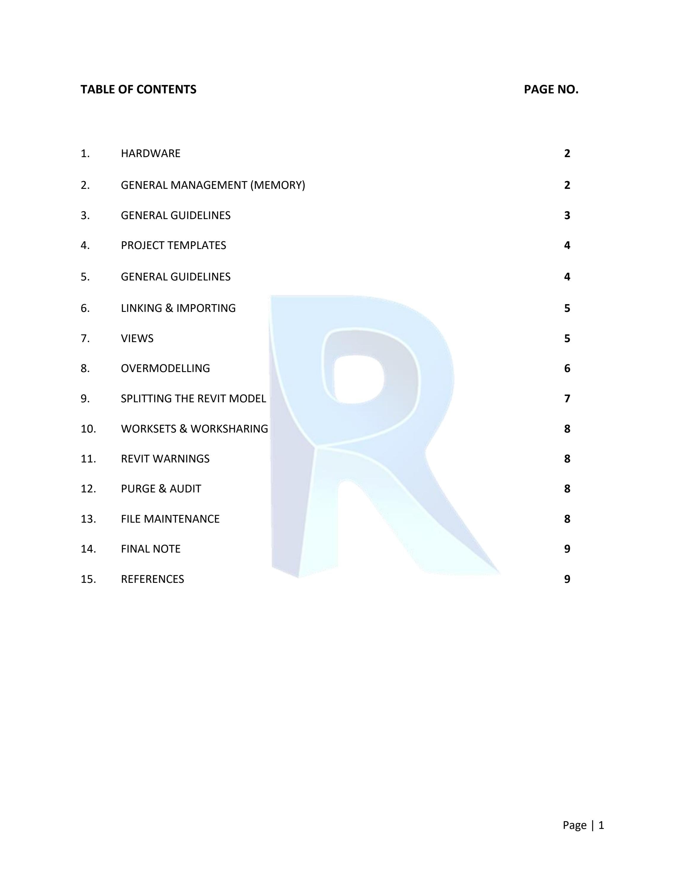 Revit design options best practices