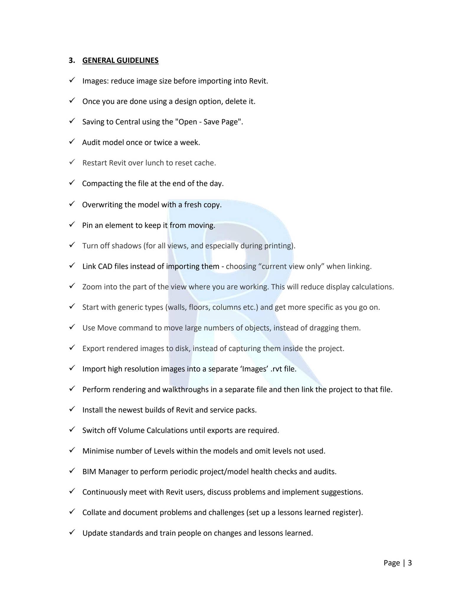 101 Best Practice Tips for Revit Model Management. by Iftikhar ISMAIL ...