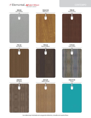 Wilsonart 家具目录 · Catalogo Eleméntal 第 14 页