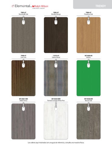 Wilsonart 家具目录 · Catalogo Eleméntal 第 19 页