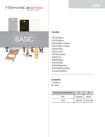 Wilsonart 家具目录 · Catalogo Eleméntal 第 5 页