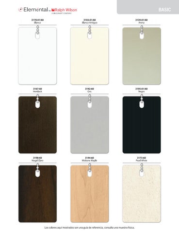 Wilsonart 家具目录 · Catalogo Eleméntal 第 6 页