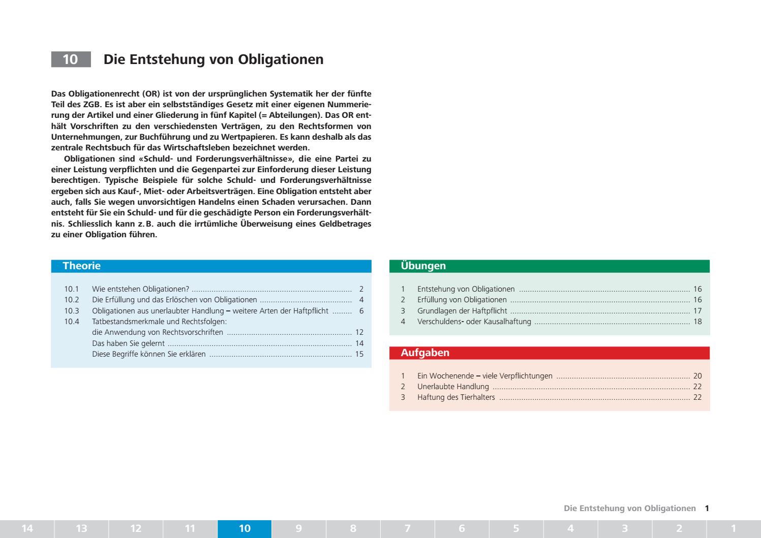 10 Entstehung Obligationen Brennpunkt 1 Schue 3a 2017 Low By Str