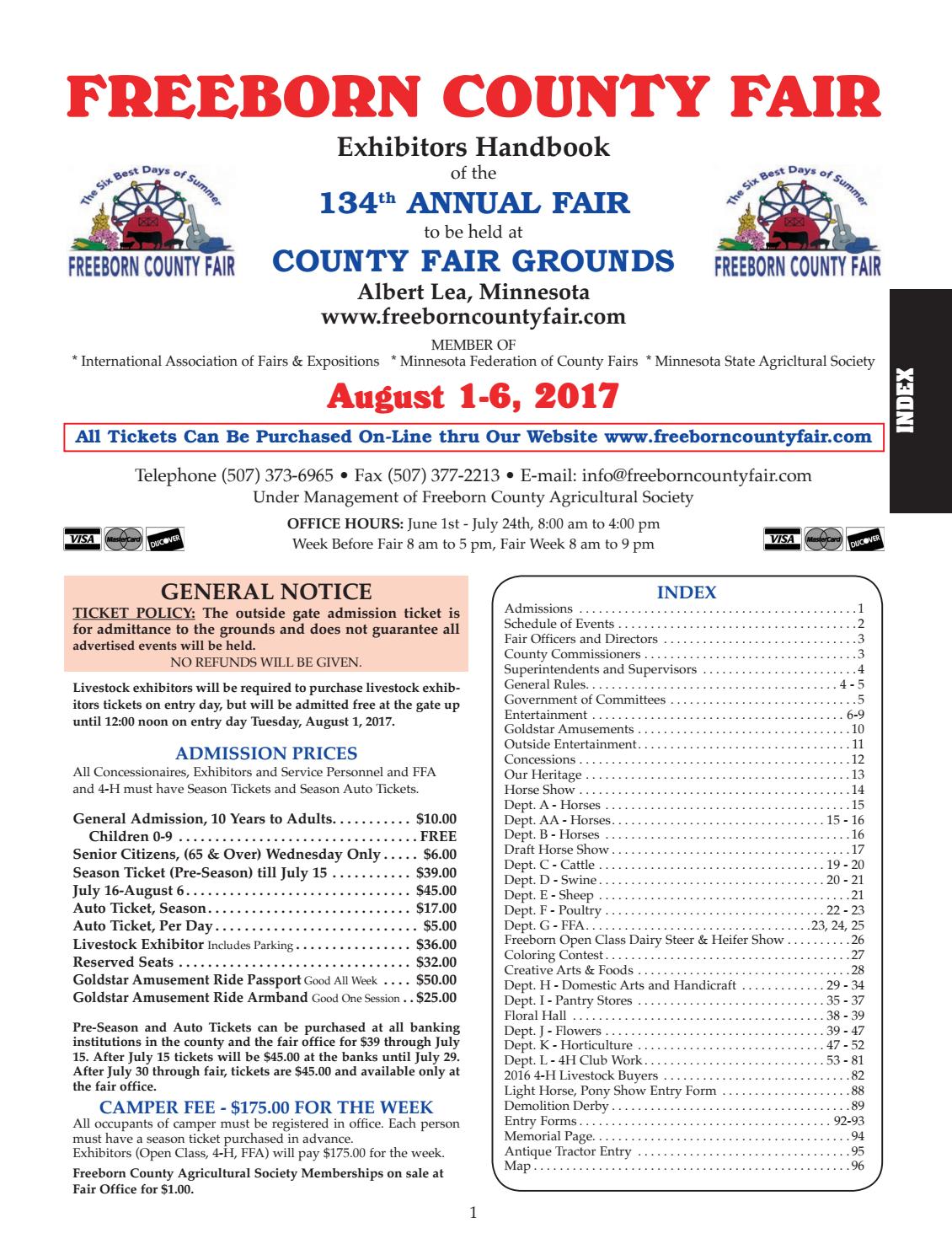2017 Freeborn Co. Fair Book by Freeborn County Shopper Issuu
