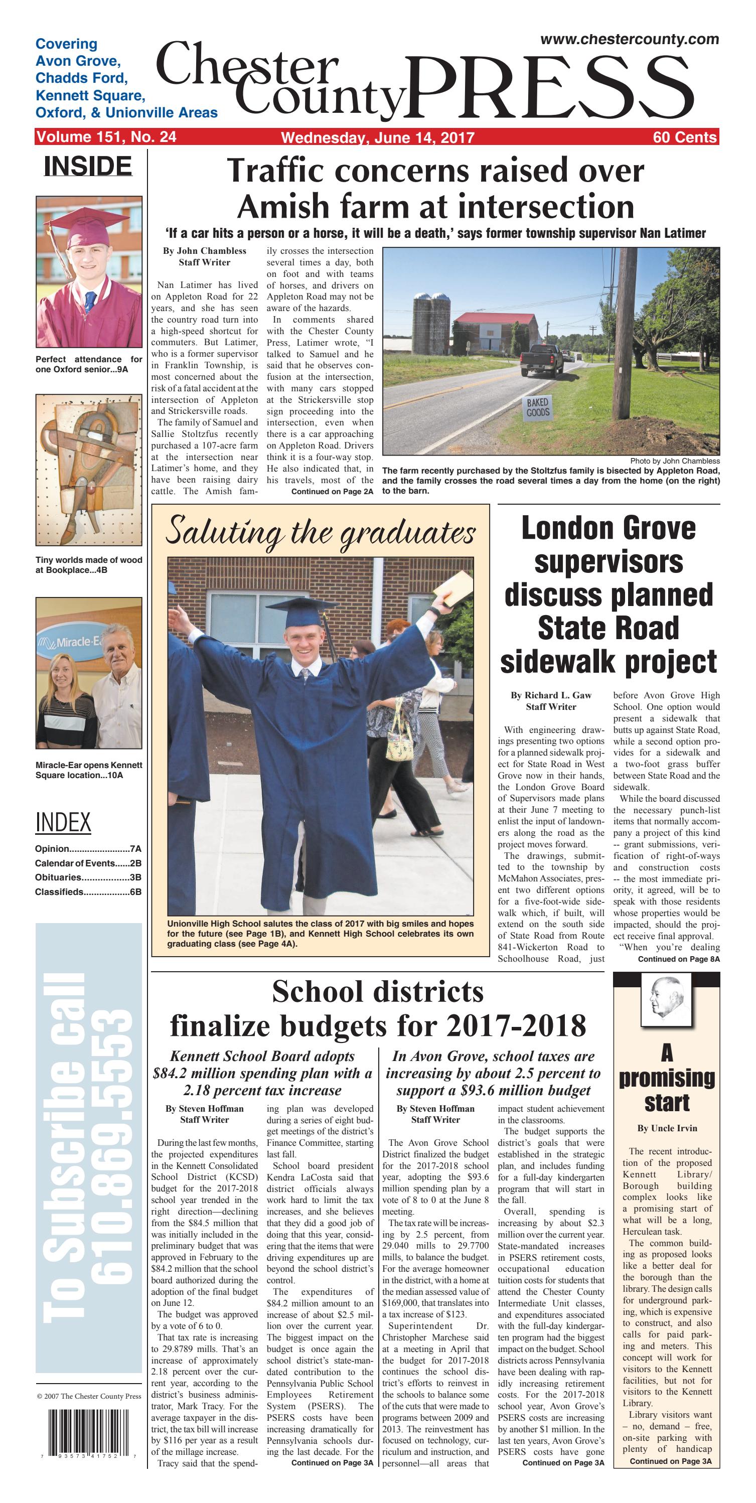 Chester County Press 06-14-17 Edition by Ad Pro Inc. - Issuu