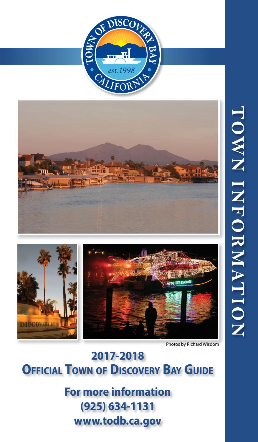 Official Town of Discovery Bay Guide 2017-18 by Brentwood Press