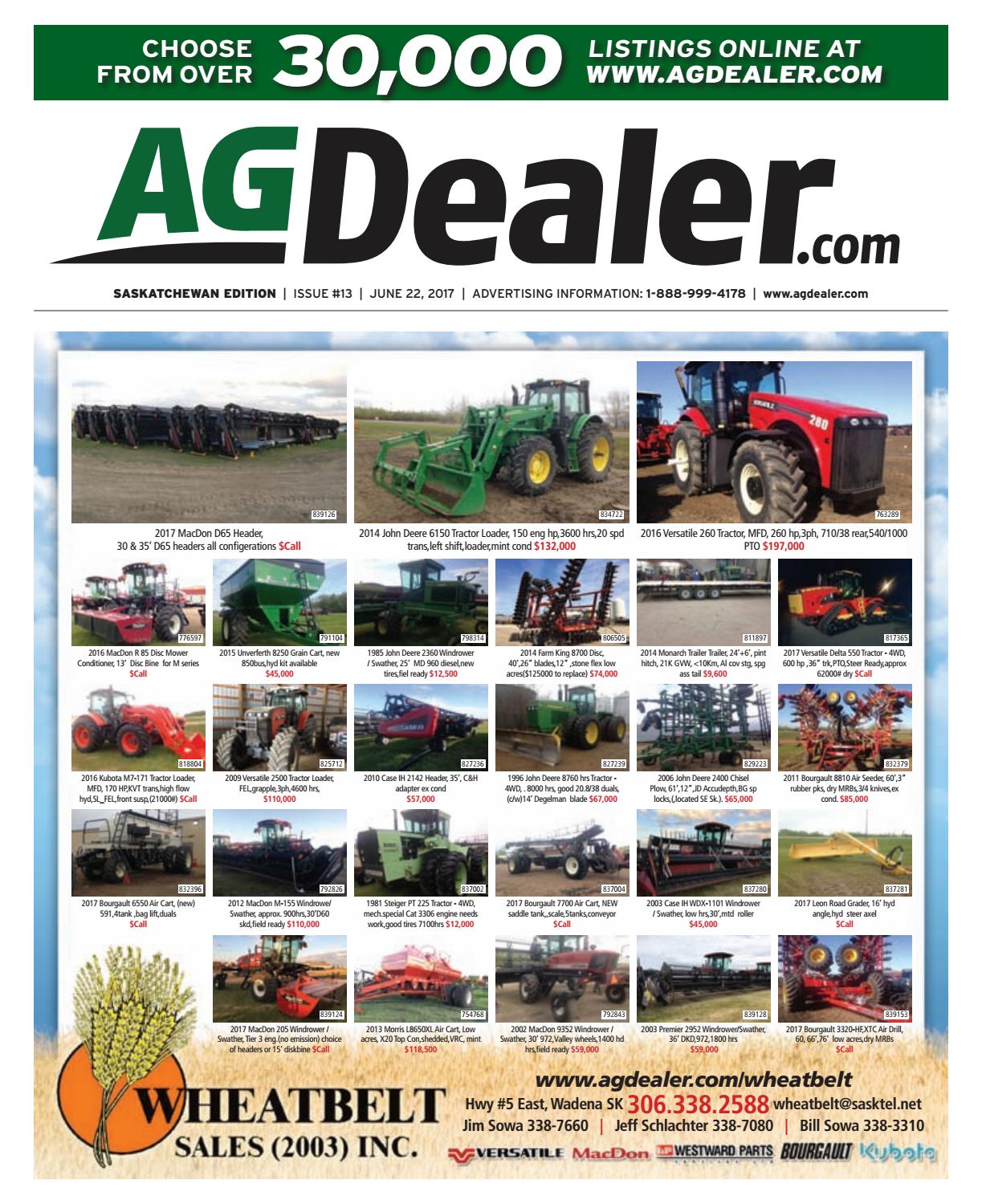 Wheel Deal Saskatchewan June 22 2017 By Farm