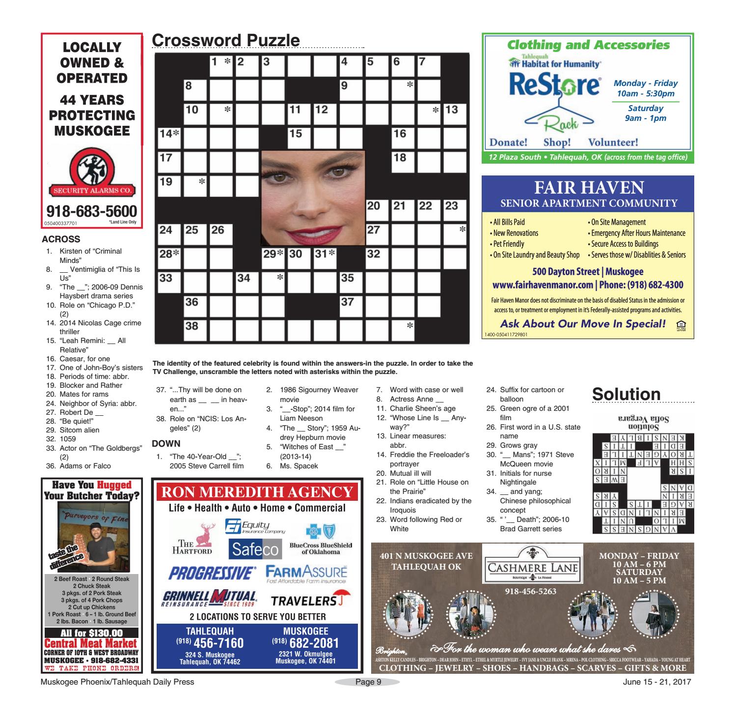 dennis haysbert series crossword what s on tv 06 15 17 by muskogeephoenix issuu dennis haysbert series crossword what s on tv 06 15 17 by muskogeephoenix issuu