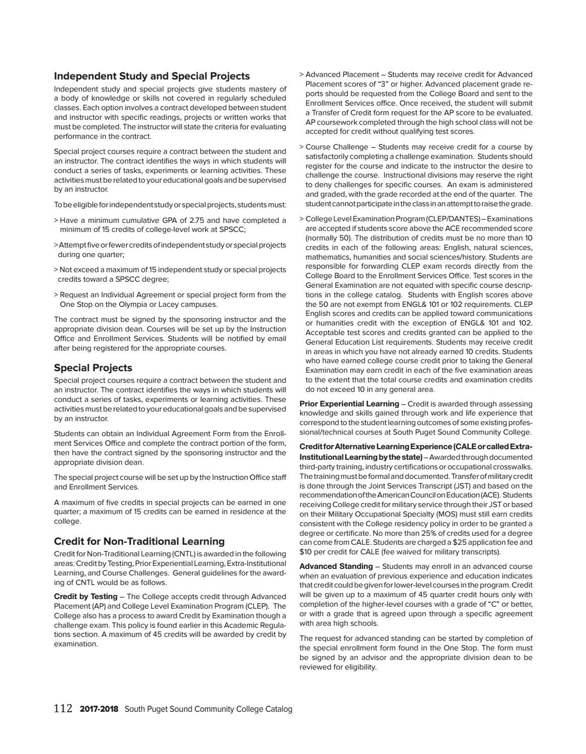 spscc college catalog 2017 18 by south puget sound community college ap score request form