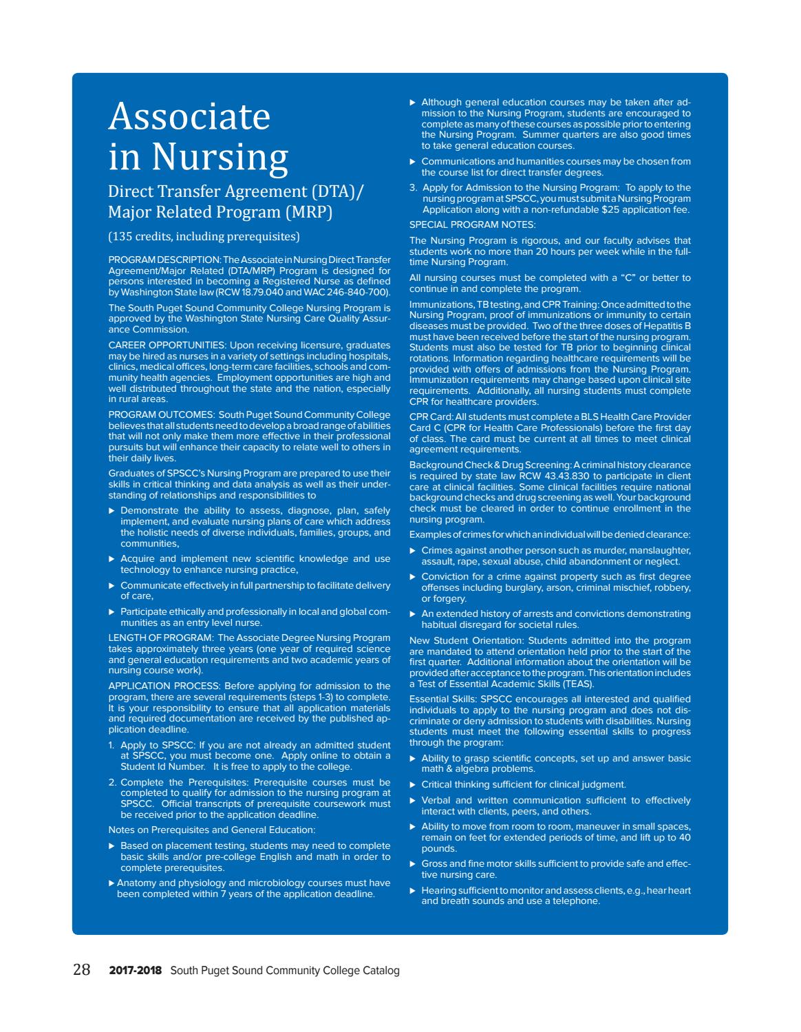 SPSCC College Catalog 201718 by South Puget Sound Community College