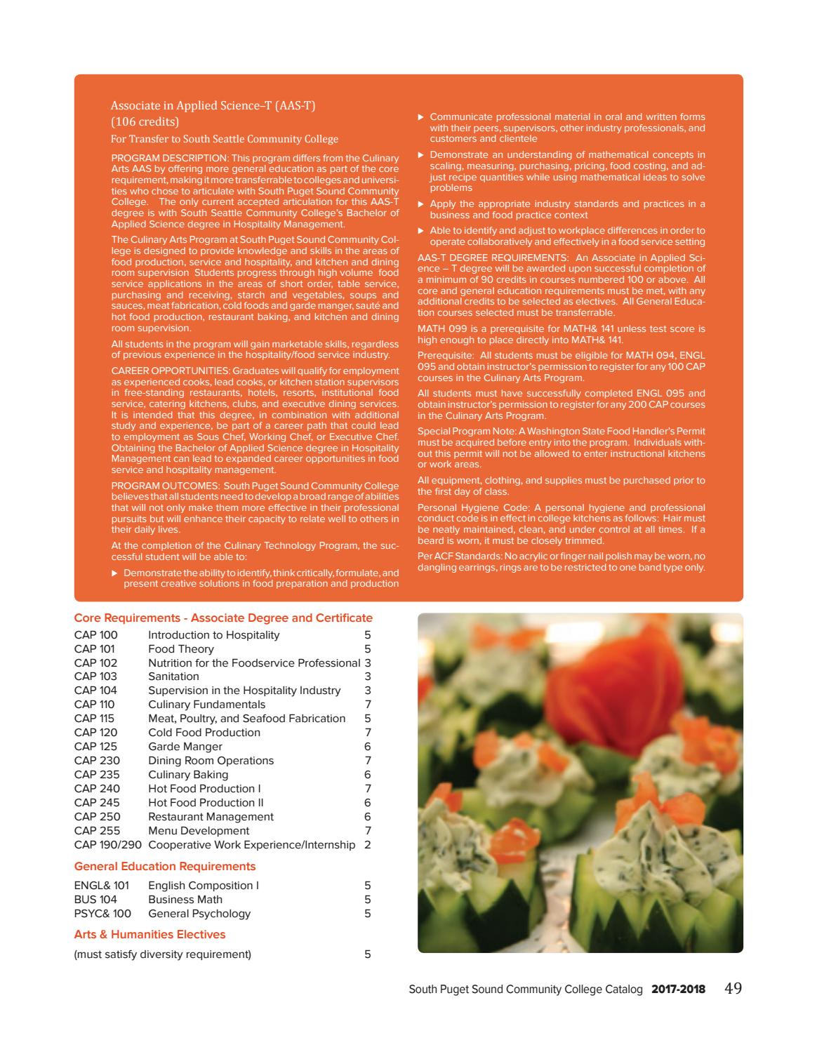 SPSCC College Catalog 201718 by South Puget Sound Community College