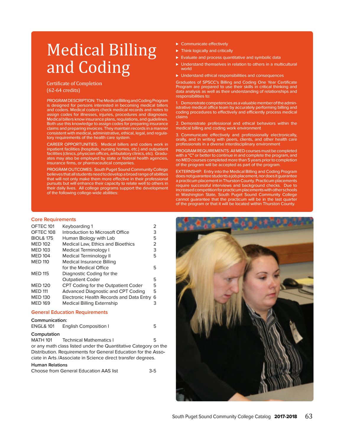 SPSCC College Catalog 201718 by South Puget Sound Community College
