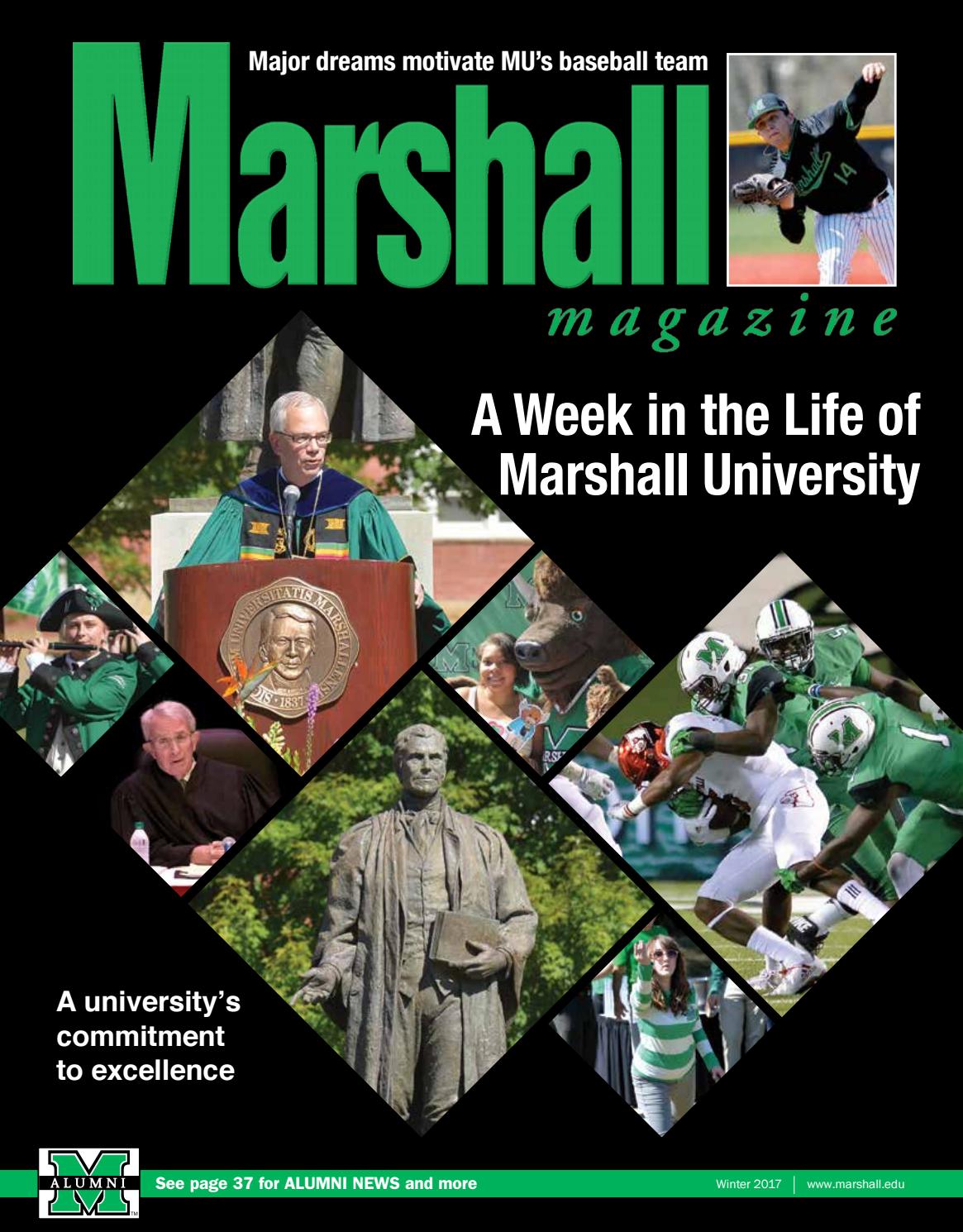 Marshall Magazine Winter 2017 by Susan Tams, Marshall University Issuu