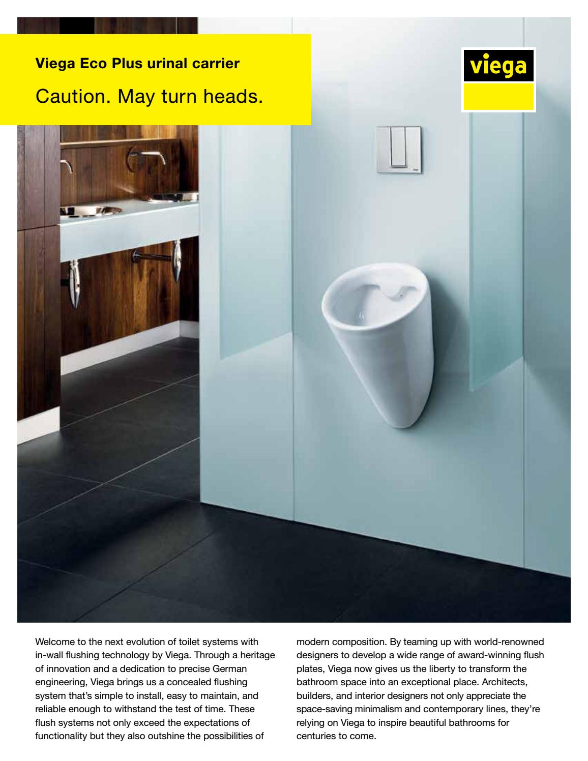 Viega Flushing Systems Urinal Carrier Product Flyer by Creative Fuel