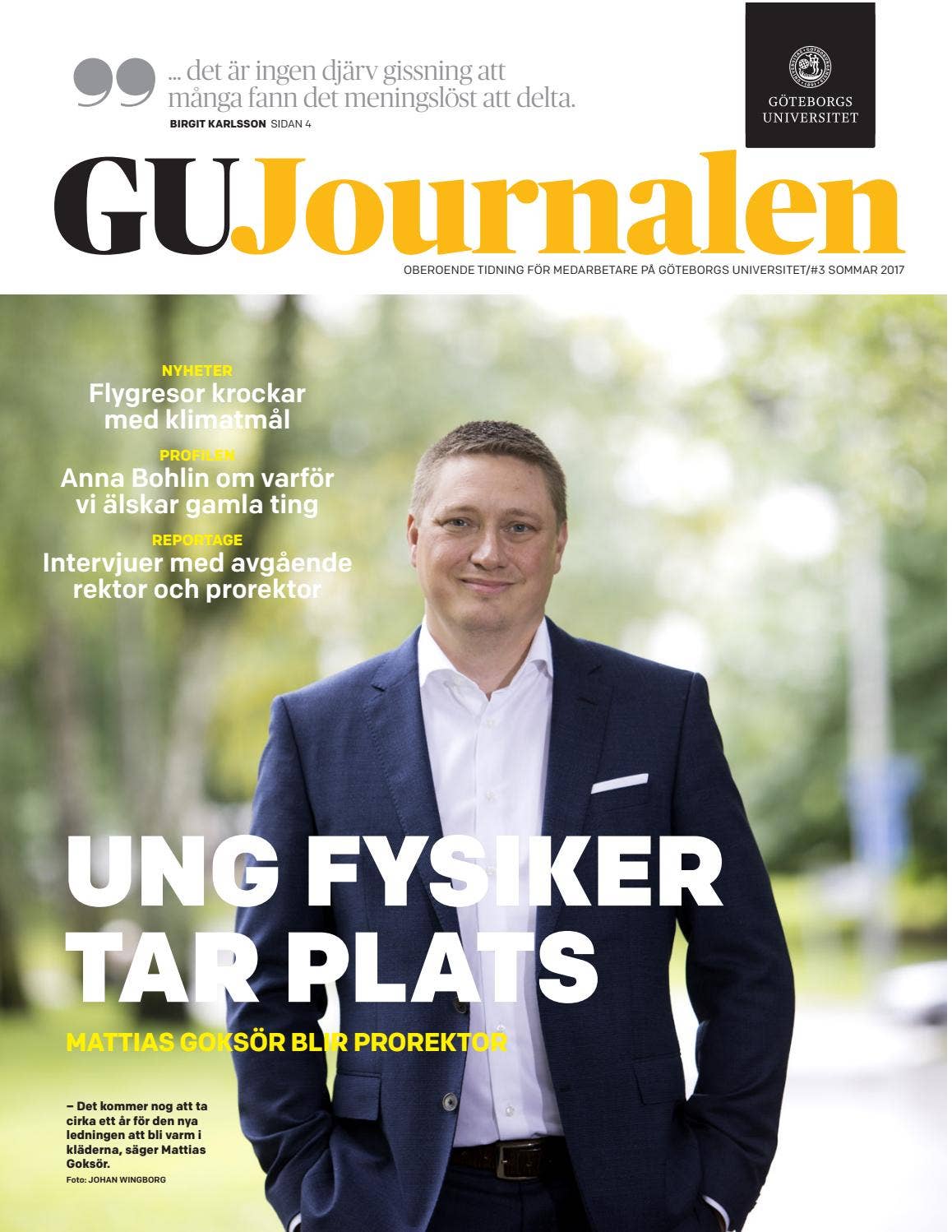 GU Journalen 3-2017 by University of Gothenburg - Issuu