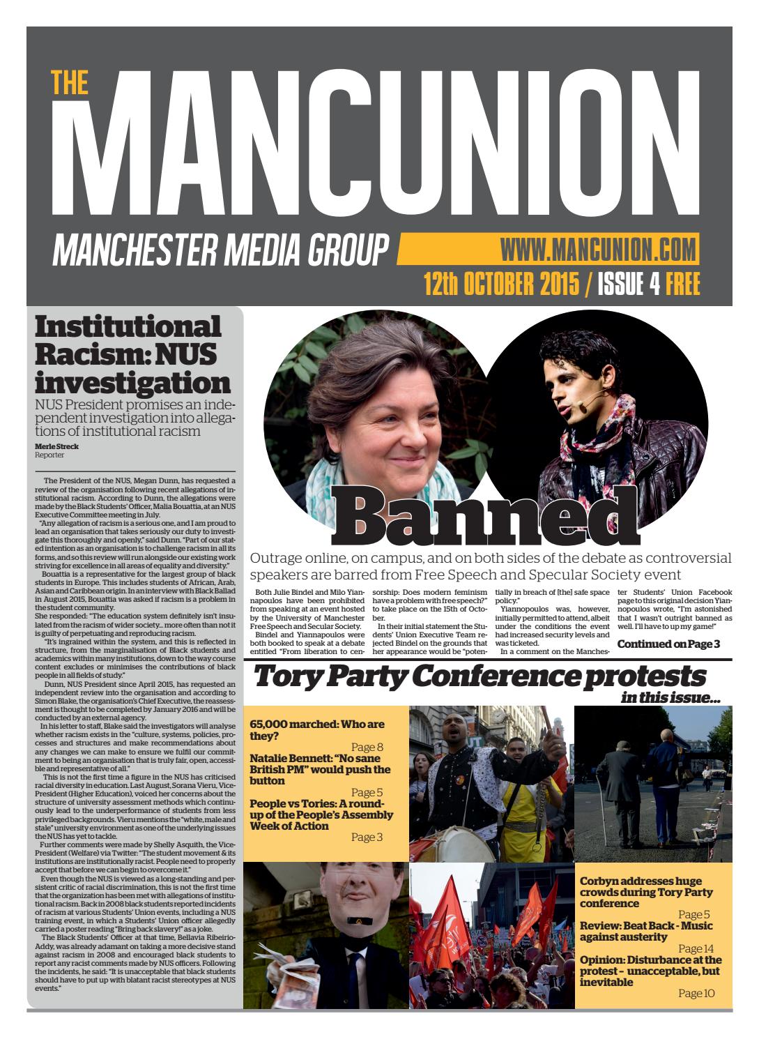 Issue4 by The Mancunion - issuu - 