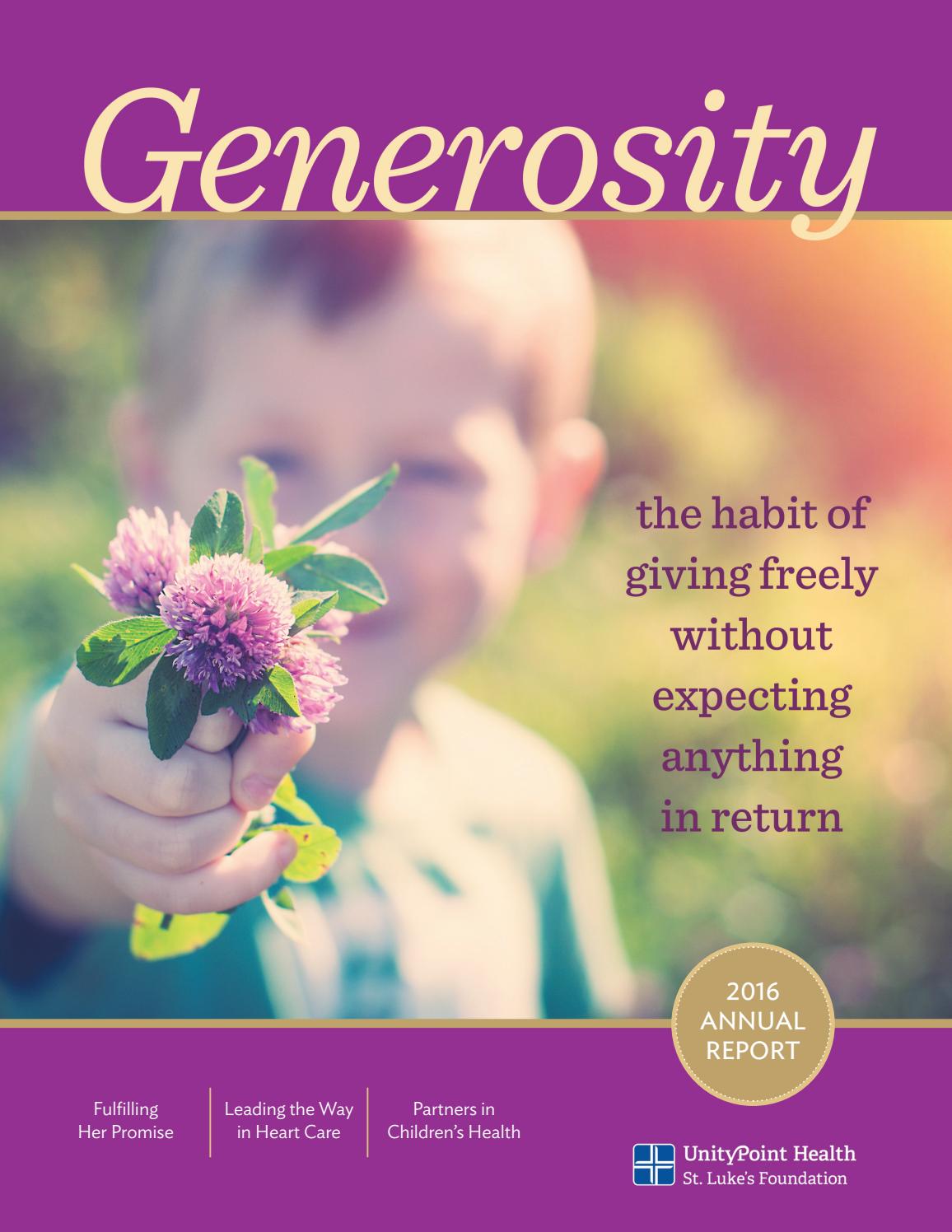 2016 UnityPoint Health - St. Luke's Foundation Annual Report by UnityPoint  Health - Issuu