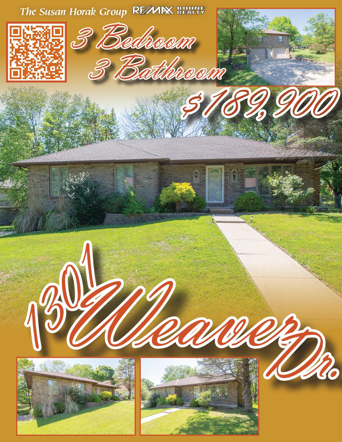 1301 Weaver Dr. by The Susan Horak Group Re/Max Boone Realty Issuu