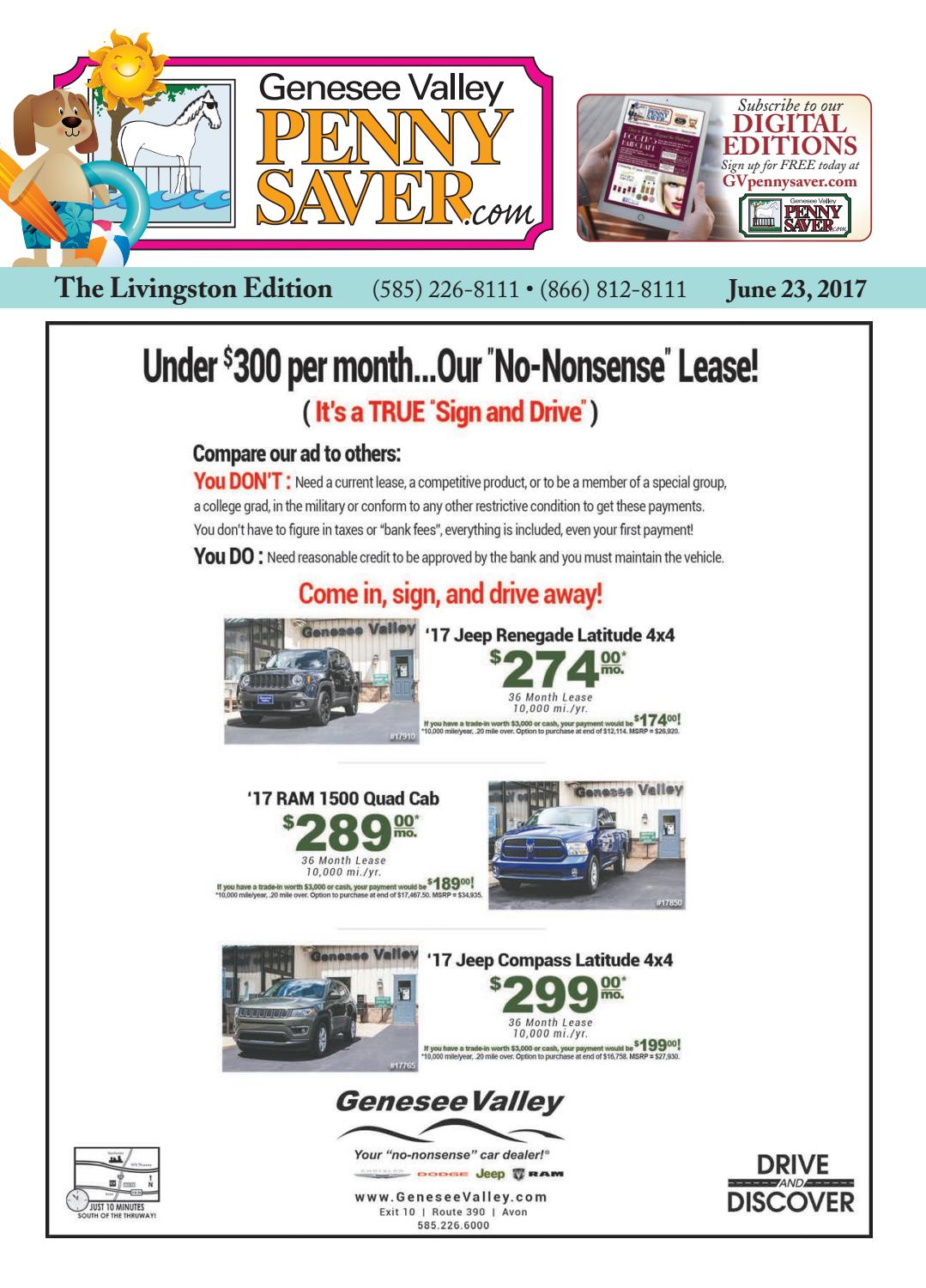 The Genesee Valley Penny Saver Livingston Edition 6/23/17 by Featured