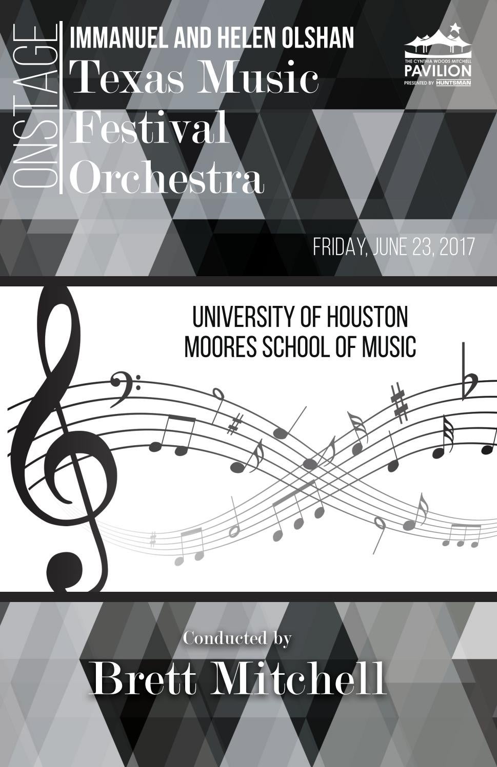 Texas music festival orchestra by The Cynthia Woods Mitchell Pavilion