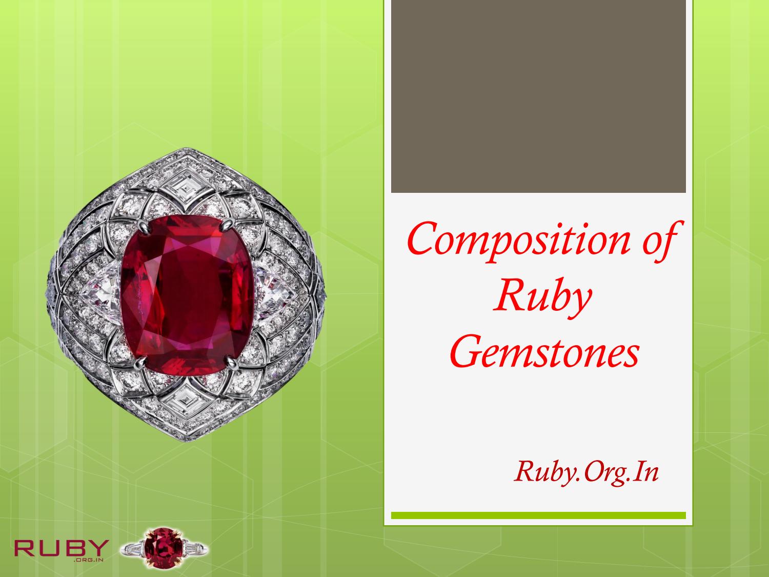 Composition Of Ruby Gemstones by rubygemstone Issuu