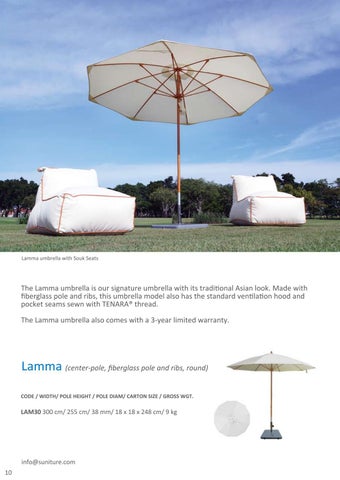 Suniture Umbrella 家具手册 第 10 页