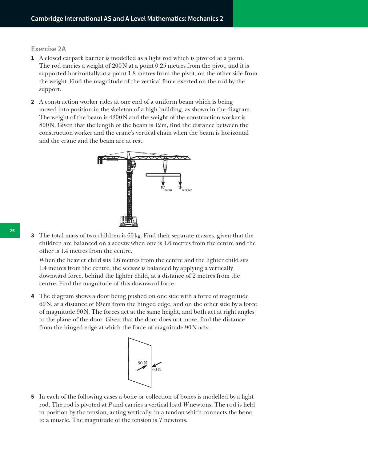 Preview Cambridge International AS and A Level Mathematics: Mechanics 2 ...