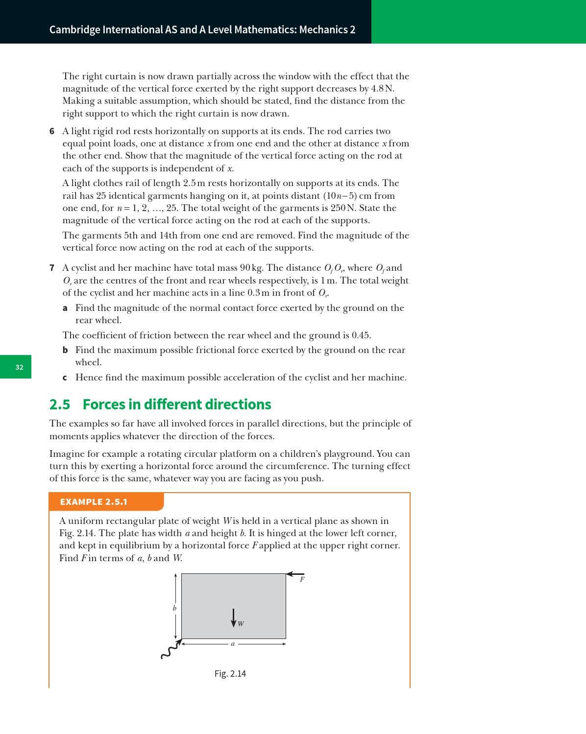 Preview Cambridge International AS and A Level Mathematics: Mechanics 2 ...