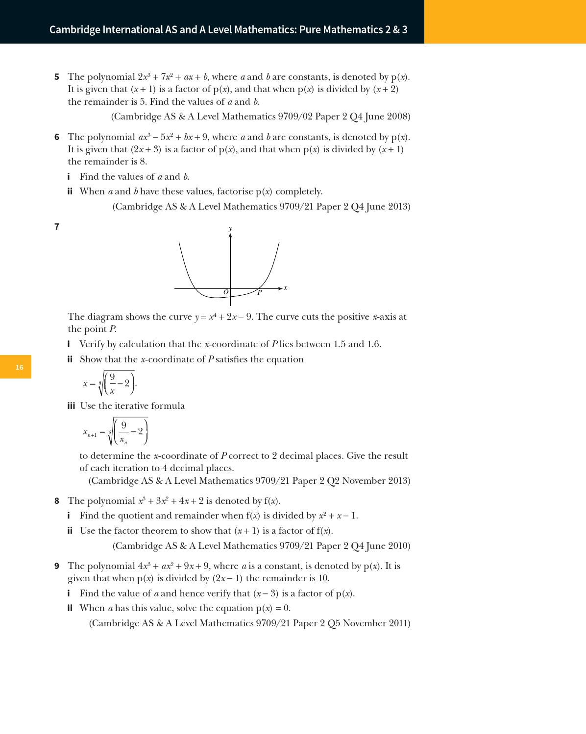 Preview Cambridge International As And A Level Pure Mathematics 2 3 By Cambridge University Press Education Issuu